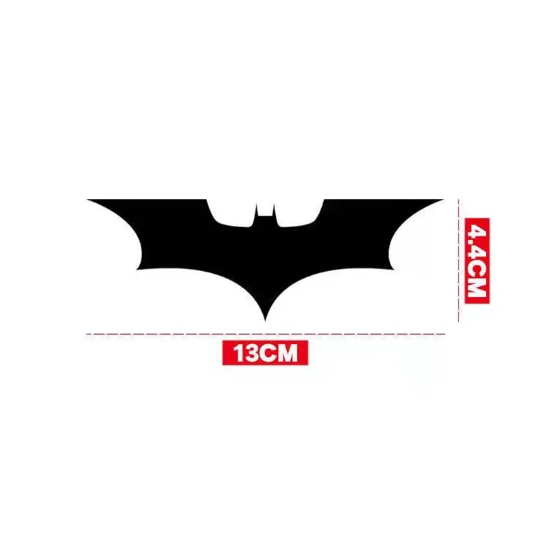 4Pcs Bat Shaped Multicolor Waterproof Vinyl Stickers Decals Set for Car Motorcycle Helmet Laptop Decor