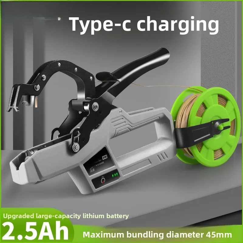 Electric Tree Branch Wireless Plant Binding Machine, Grape Tomato Automatic Lithium Battery Tree Branch Binding Machine