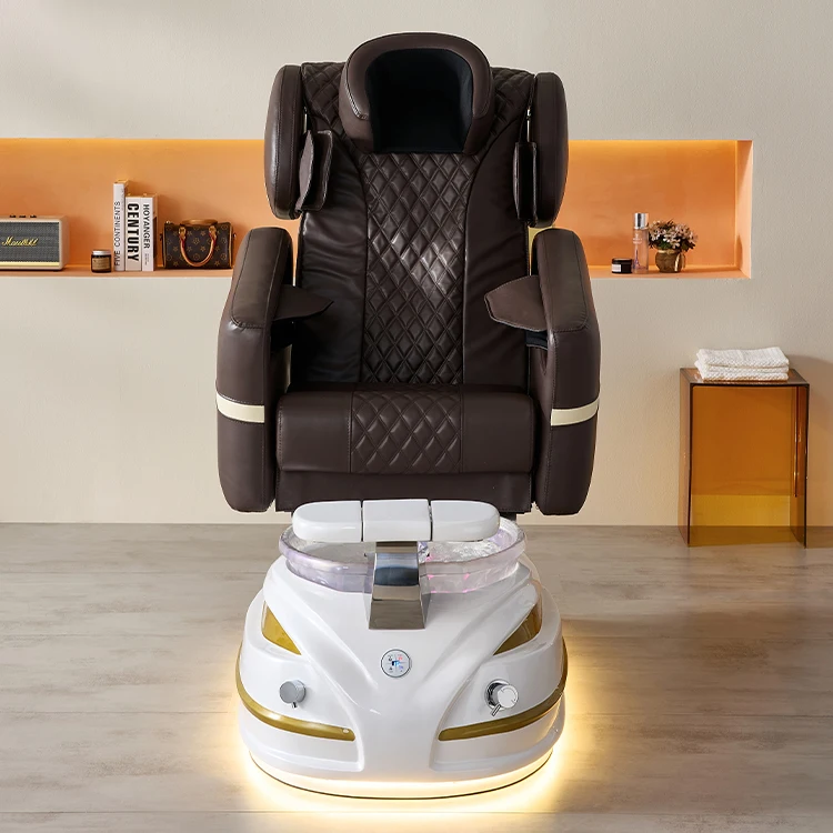 Luxury High-grade Electric Pedicure Chair Adjustable Reclining Foot Bath Multi-function Beauty Function Can Customize Nail Salon