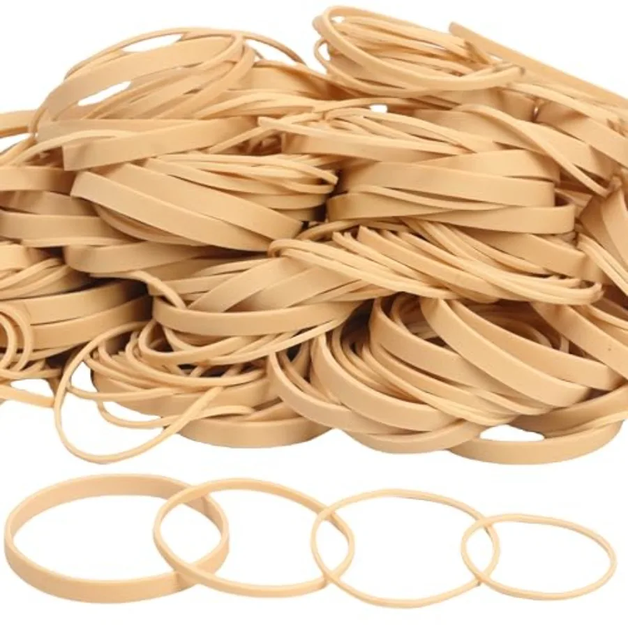 

HAIDIBAO-Rubber Bands Assorted Sizes Beige Elastic Bands rubber bands office supplies 227g/0.5s size16size#19 size#33 size#64