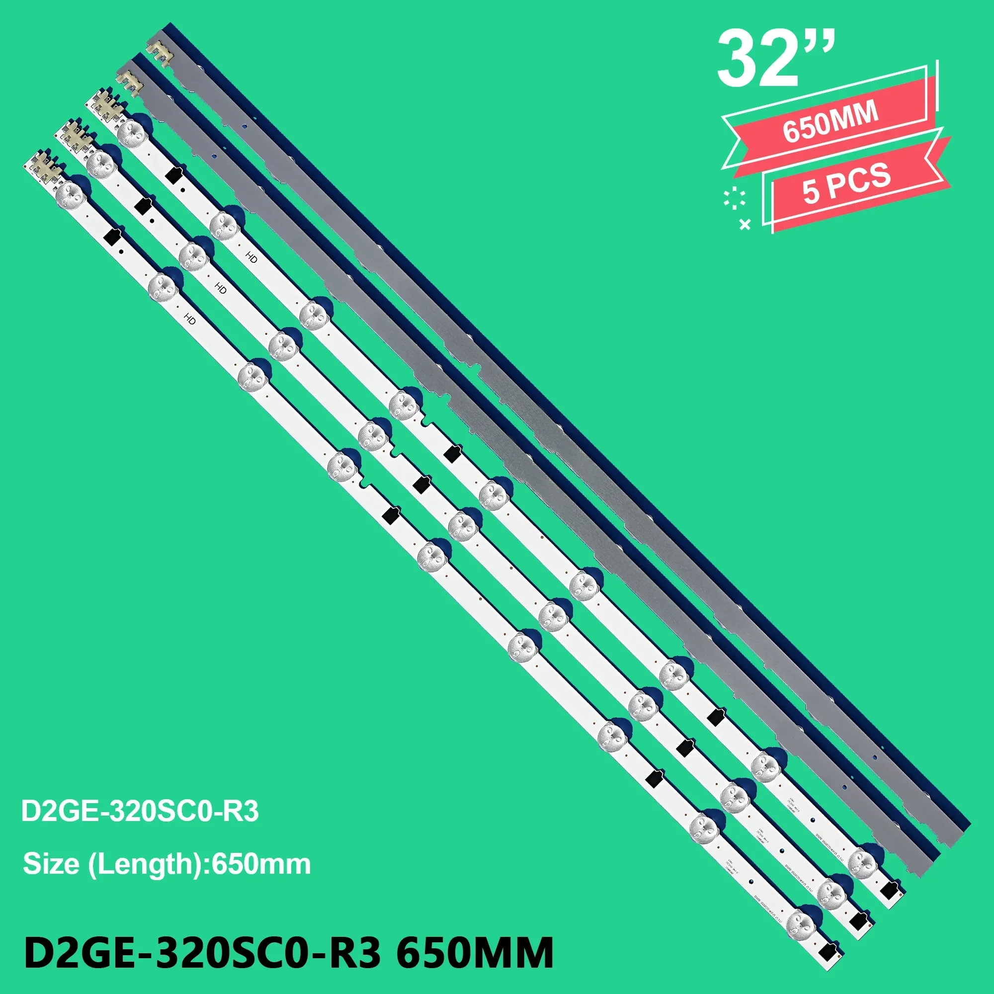 LED Backlight Strip for 32'' TV D2GE-320SC1-R0 D2GE-320SC0-R3 UE32F5000AK UE32F4000AW BN96-28489A UE32F5000 UE32F5500 UE32F4000