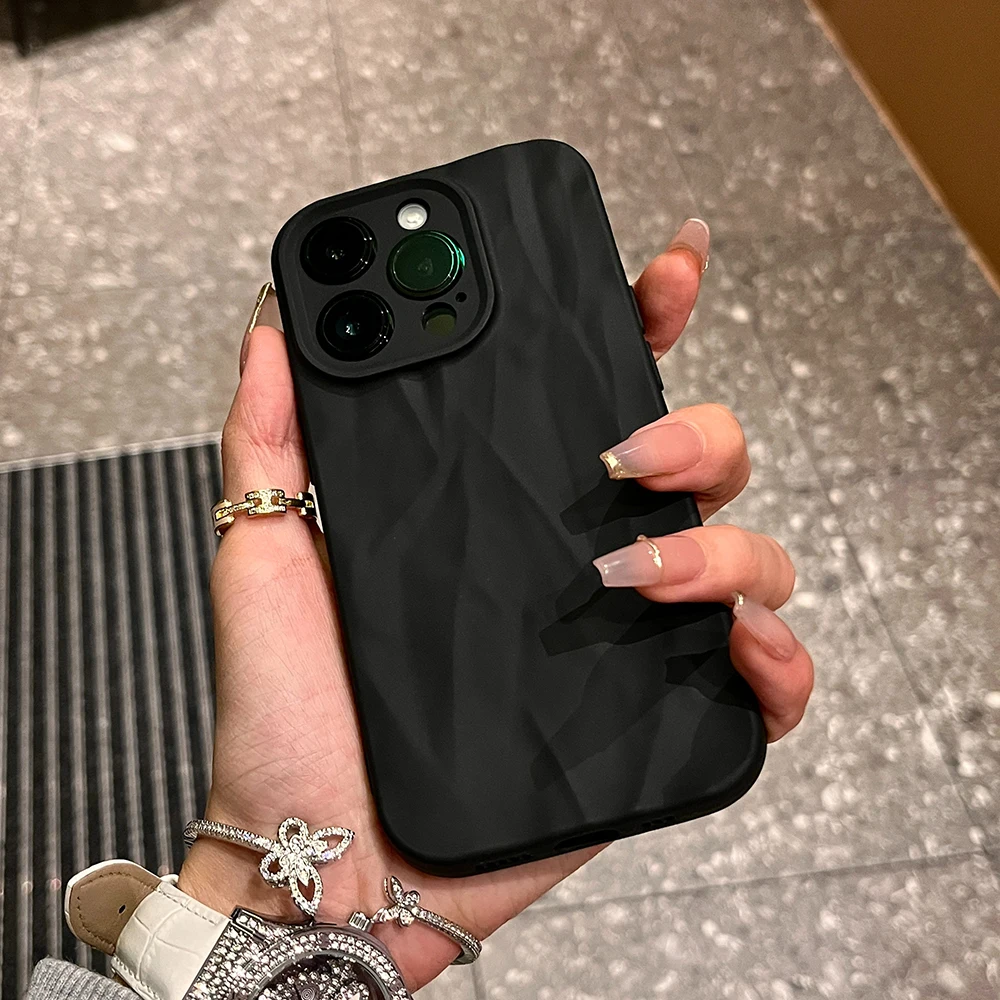 Miękkie etui na telefon z wzorem do iPhone'a 11 12 13 14 15 16 Pro Max X Xs XR Max Plus Candy Bumper Silicone Cover