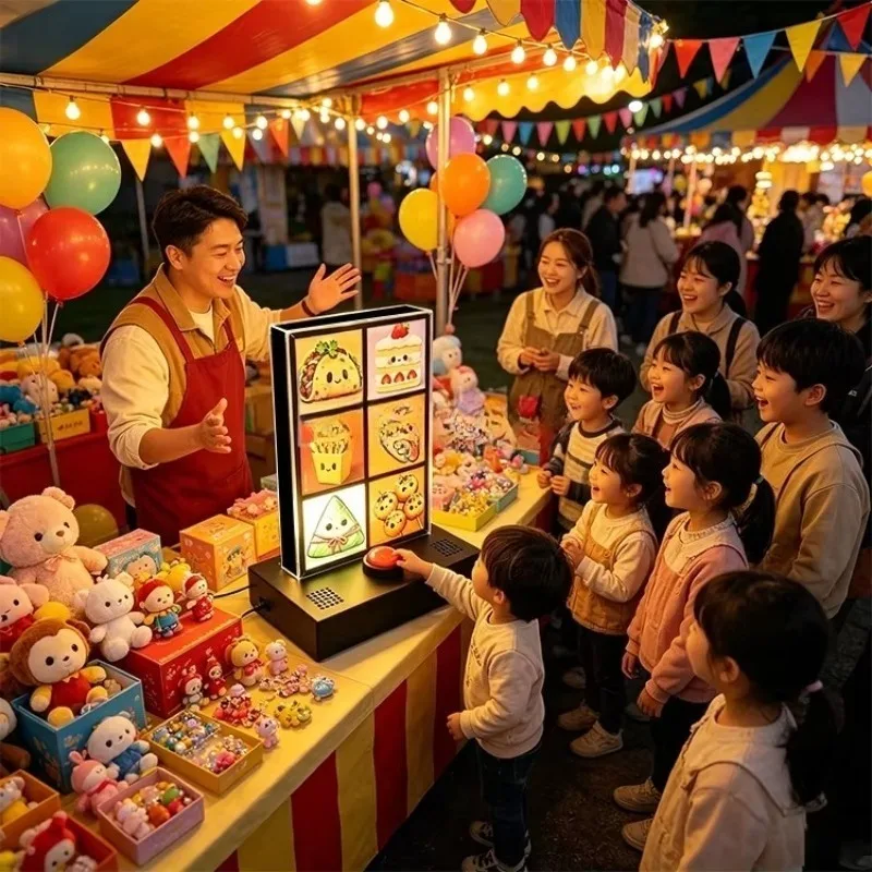 Random lottery wheel game, bingo prize selector game, desktop lucky wheel, doll machine