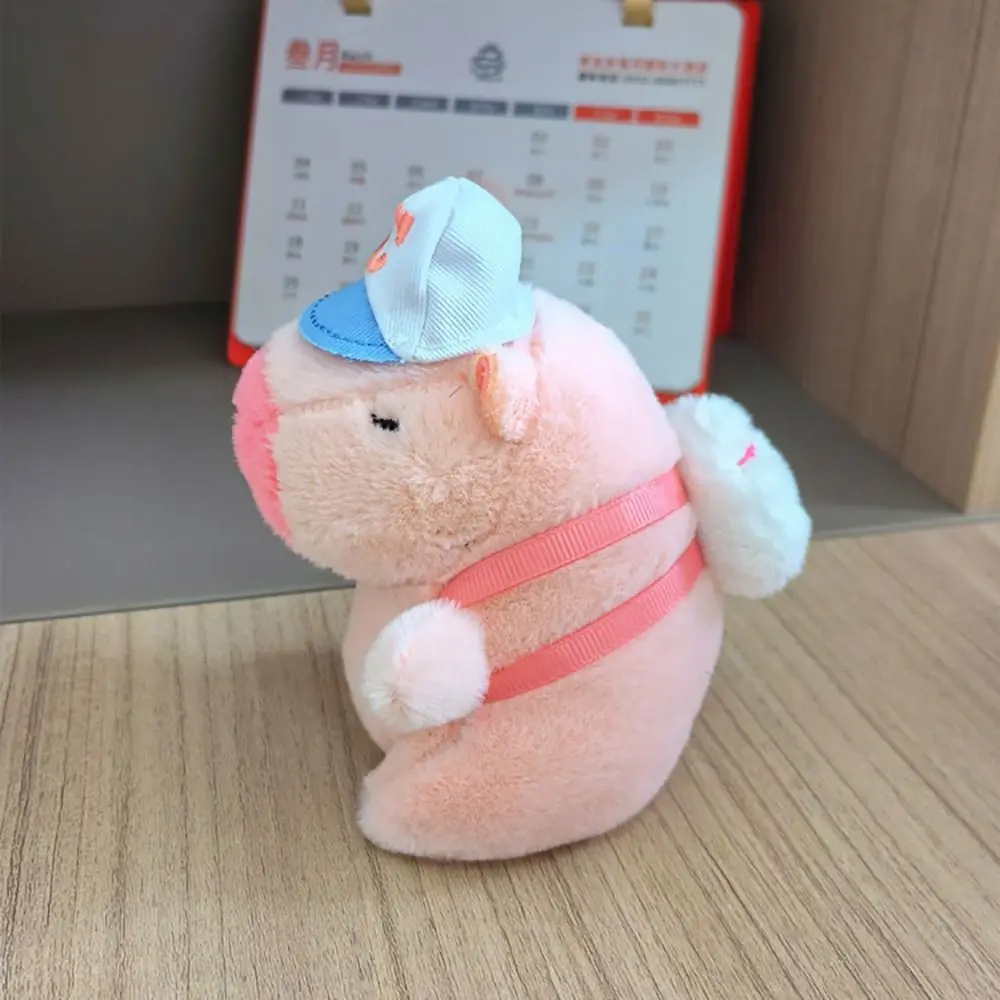 Regalo Portachiavi Capybara in peluche rosa Giocattolo Simpatico cartone animato Capybara Ciondolo Borsa Decorazione Morbido e soffice bambola animale Regalo di compleanno