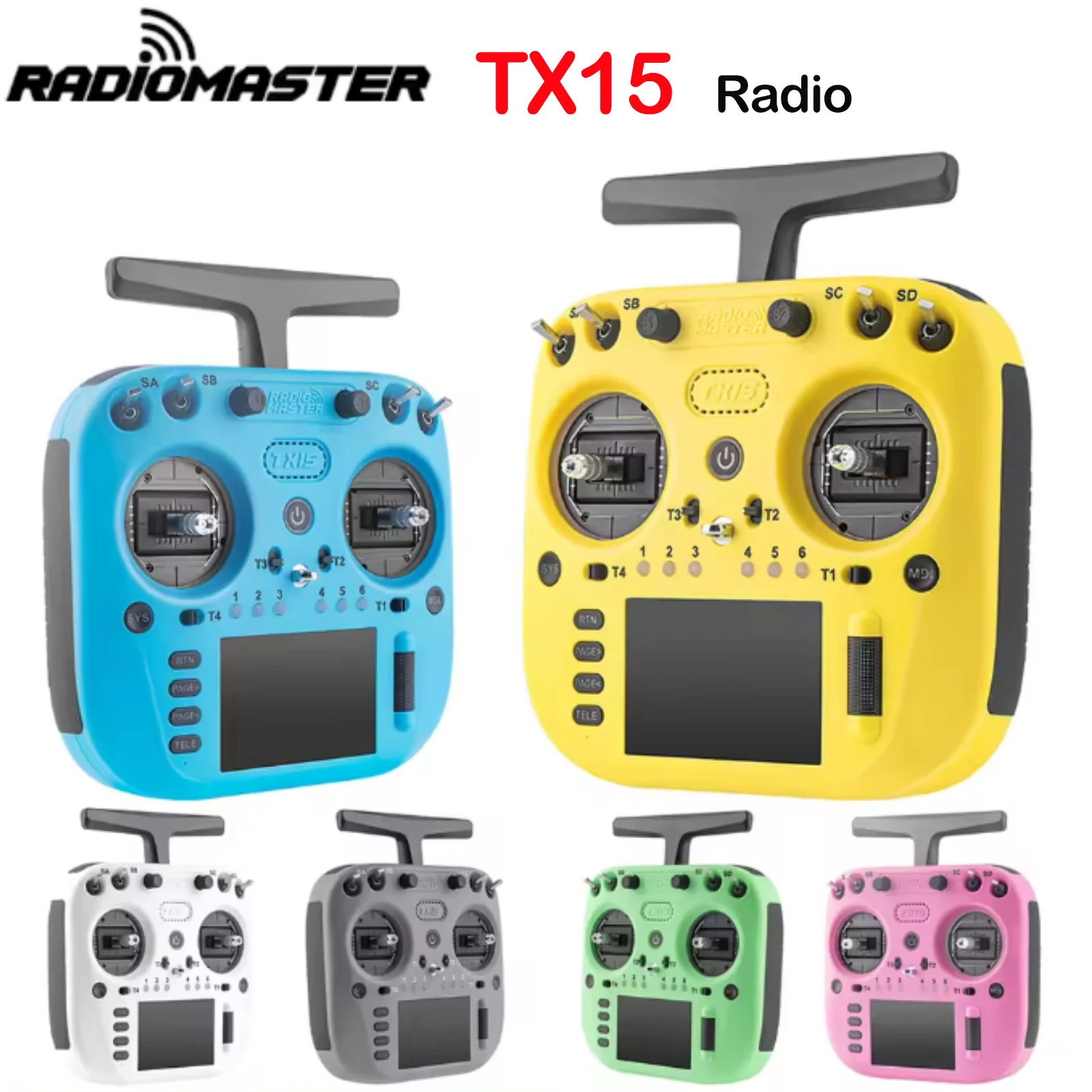 Radiomaster TX15 16ch 3.5inch IPS Touchscreen V5.0 Hall Gimbals Radio Controller ExpressLRS Built-in Gyro Microphone