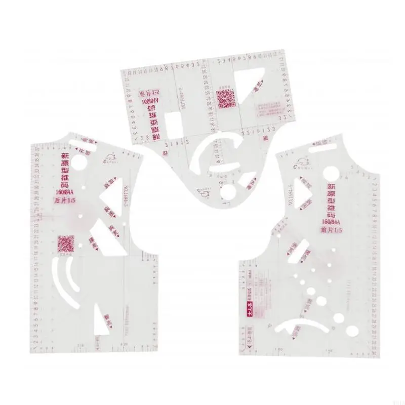 W91A Prototype Ruler 1: 5 Vẽ hàng may mặc DIY DIY cho quần áo đồ chơi búp bê 3