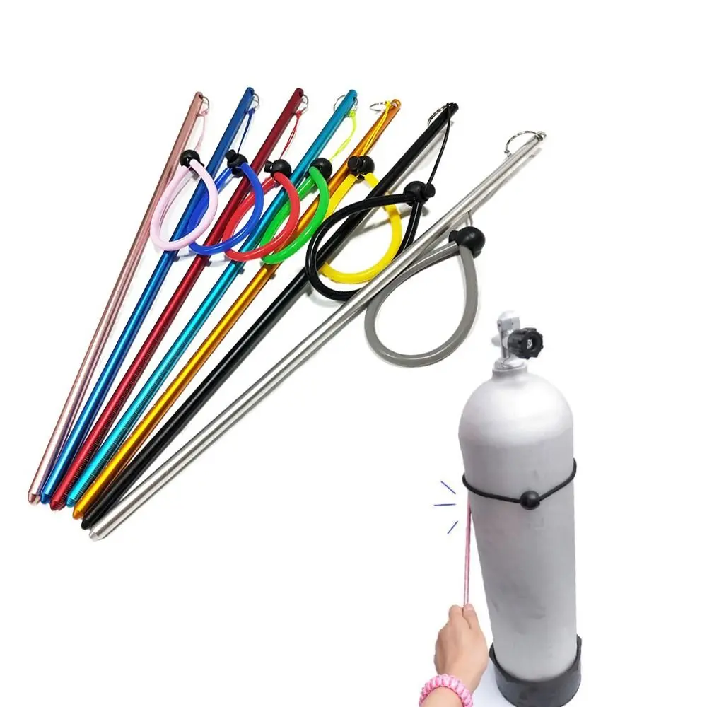 Aluminum Alloy Diving Lobster Stick Underwater Mixer Diving Underwater Diving Rod 35cm with Measurement Diving Pointer Rod
