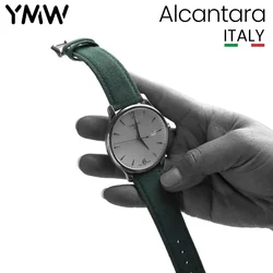 YMW ALCANTARA Watch Band 22mm 20mm 24mm İzle sapanlar aksesuarları Samsung Supercar iç aynı süet deri saat kayışı