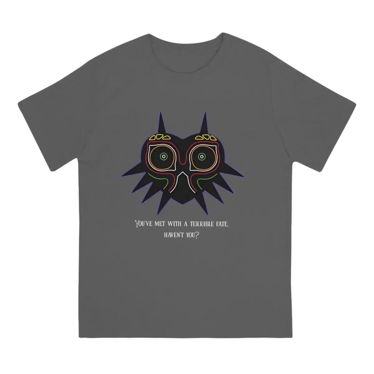 Majora\'s Mask T Shirt Men\'s Cotton Humor T-Shirts Crewneck The Legend Of Z-Zelda Tees Short Sleeve Tops Gift Idea