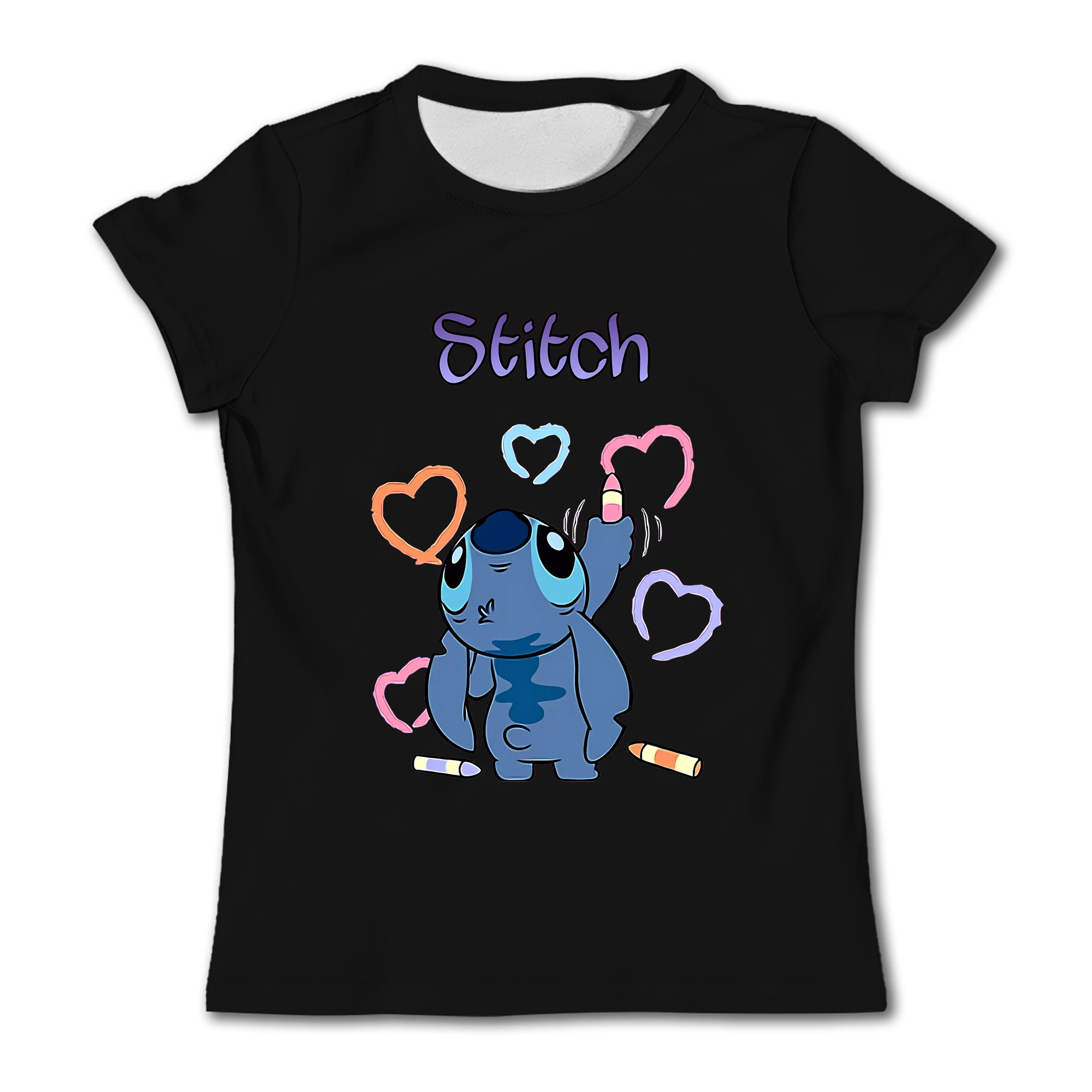 T-shirt stampata per bambini e ragazze in puro cotone Disney a maniche corte t-shirt da bambino in puro cotone a maniche corte