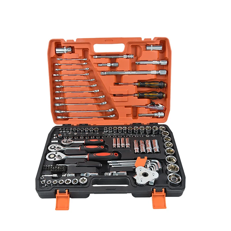 

121 Pcs Hand Tool Sets Car Repair Kit Home Mechanic Tool Box Set Screwdriver kit socket wrench ratchet set for home car repairs