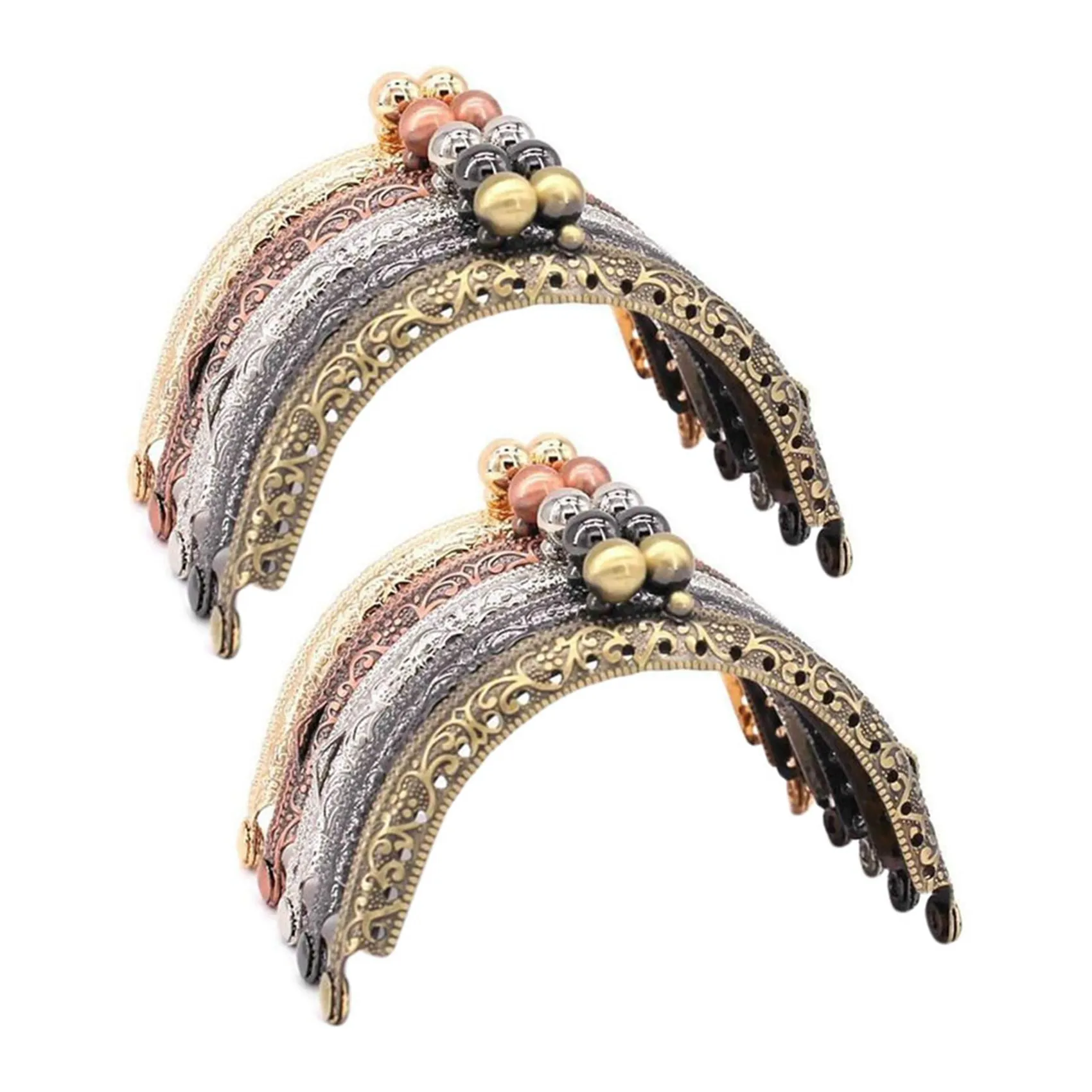 NEW-10피스 금속 지갑 프레임 키스 클립 잠금 장치 DIY 동전 가방 손바느질 장인정신, 3.3인치/8.5cm