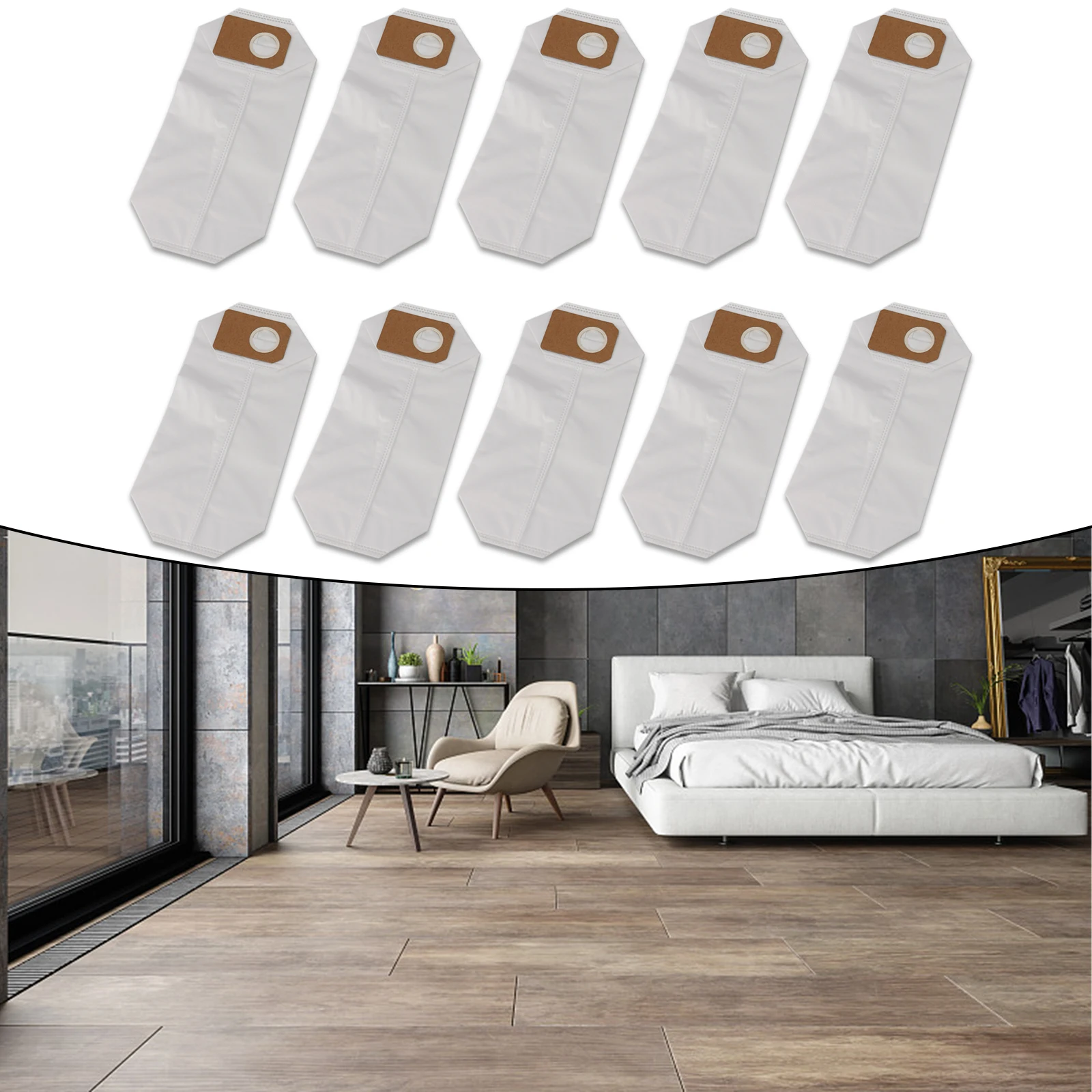 410 Replacement Dust Bags for Uwant V100 for k100 Robot Vacuum Double Layer Filter Construction for Long Term Use and Dust