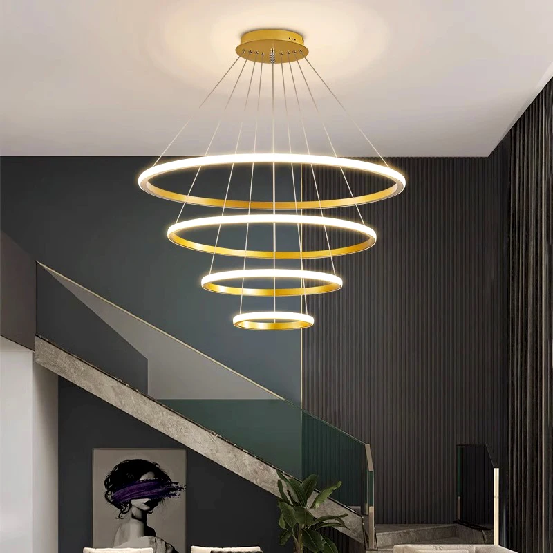 Moderno simples pendurado LED lustres para sala de estar, iluminação interior, lâmpada do teto, iluminação para sala de estar