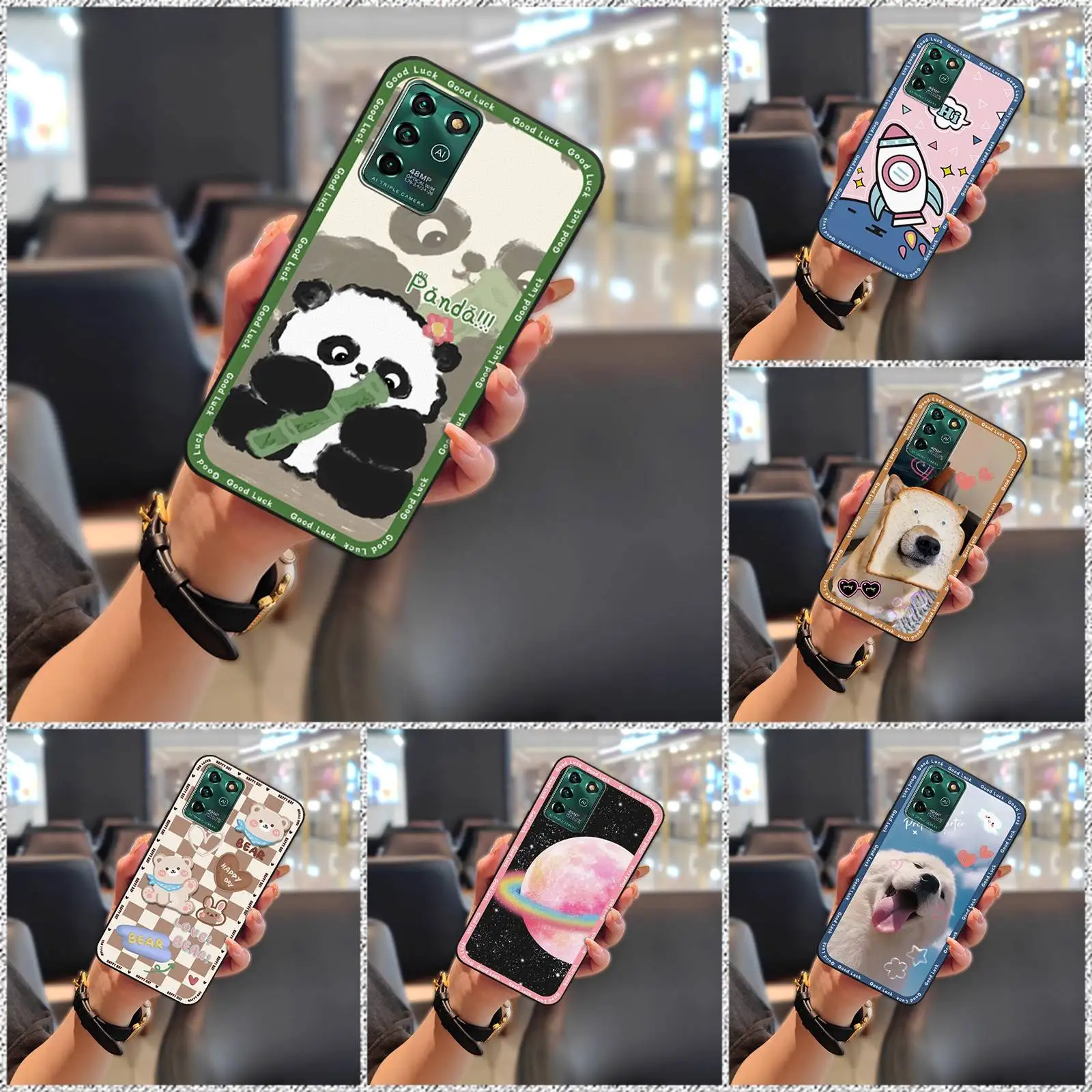 Soft case TPU Phone Case For ZTE Blade V30 Vita/V2022 Phone Protector Cover Back Cover Graffiti Silicone Cartoon Cute