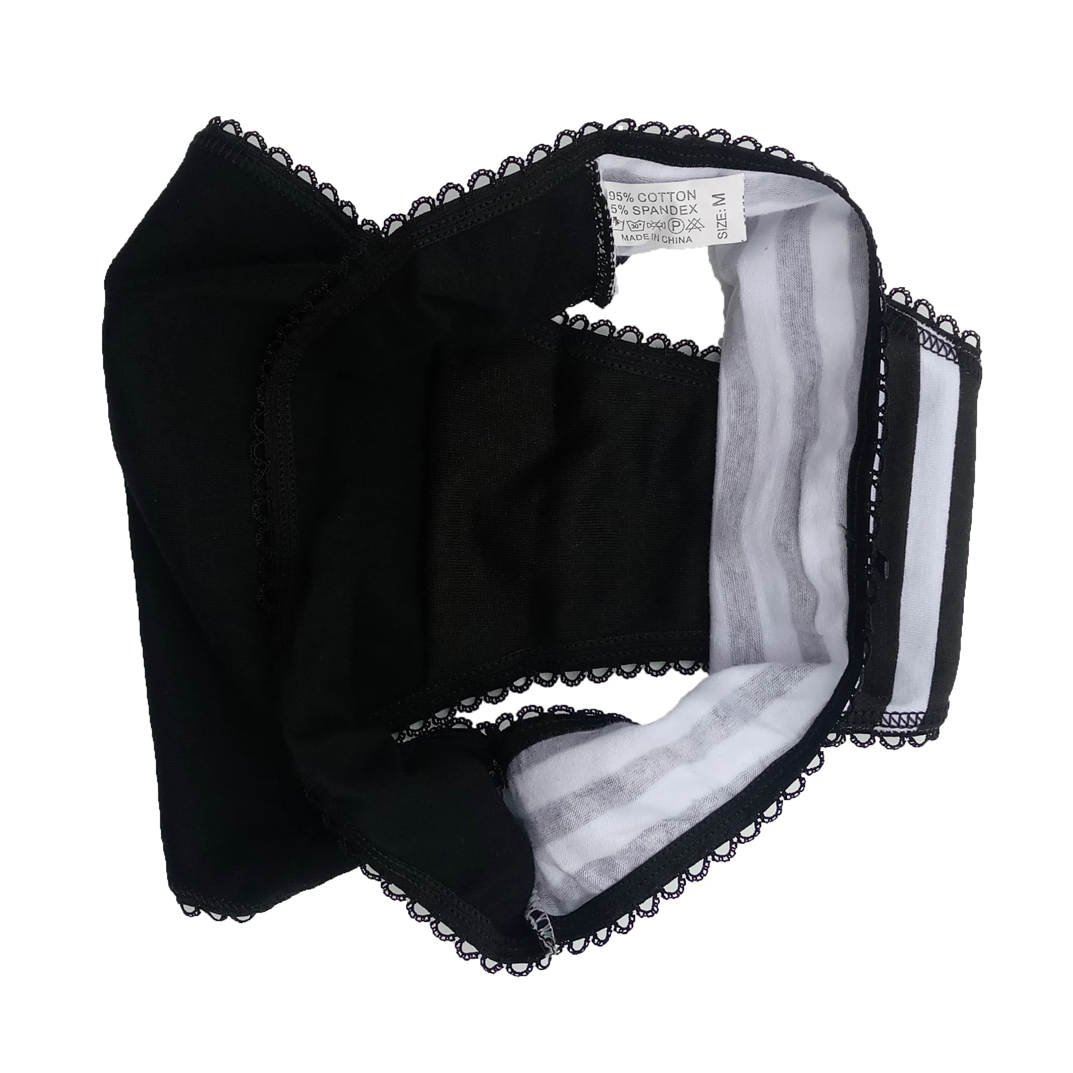 Sexy Women Panties Cotton Striped Briefs for Women Girls Bow Shorts Underpants Lingerie 3 Pcs/set