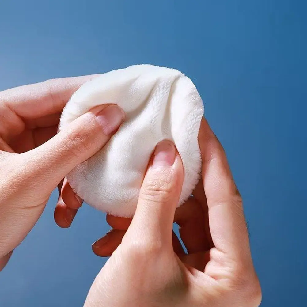 

4Pcs Powder Puff Makeup Tool Ribbon Soft Reusable Breathable Loose Foundation Cosmetics Blending Applicator for Women Girls