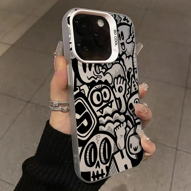iPhone 11用グラフィティケース Graffiti K1 Phone Case for Apple iPhone 11 12 13 14 15 16 E 17 Air