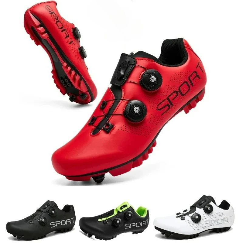 2025 Cycling Sneaker Mtb with Cleats Men Carbon Sports Speed Bike Shoes Women Mountain Racing Flat SPD Road Cycling Footwear