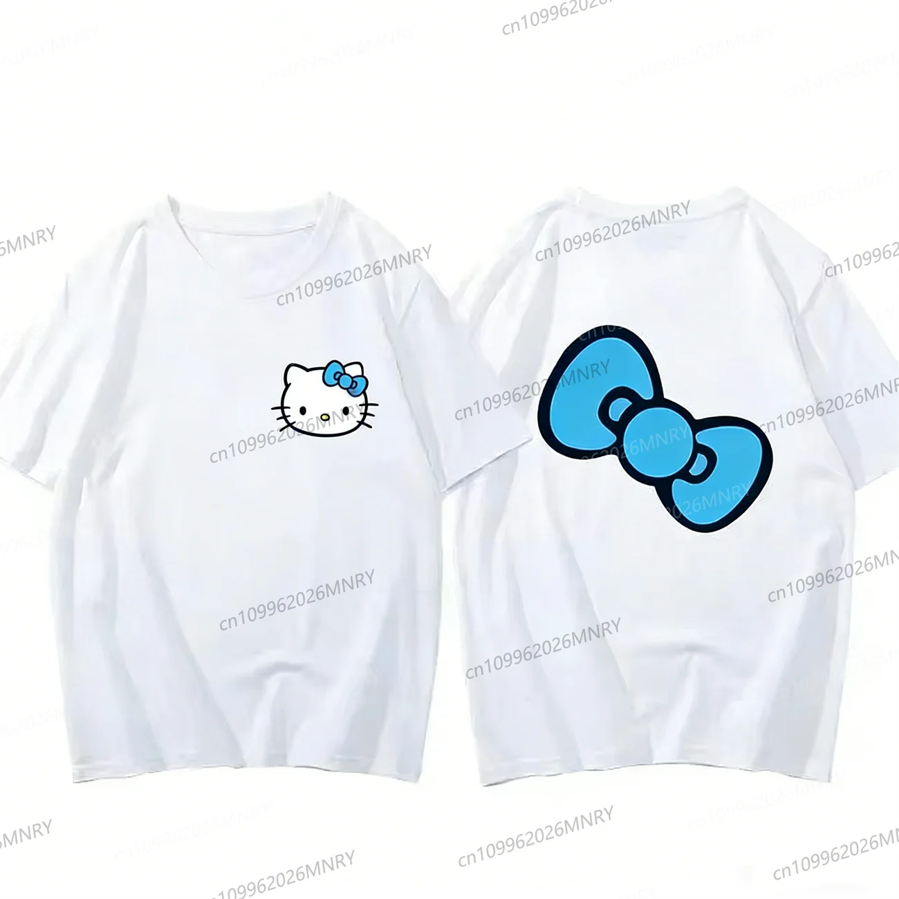 

Футболка Hello Kitty из 100% детского хлопка с принтом мультфильма для девочек, летняя свободная повседневная футболка с короткими рукавами для студентов, женская и мужская одежда, детская футболка