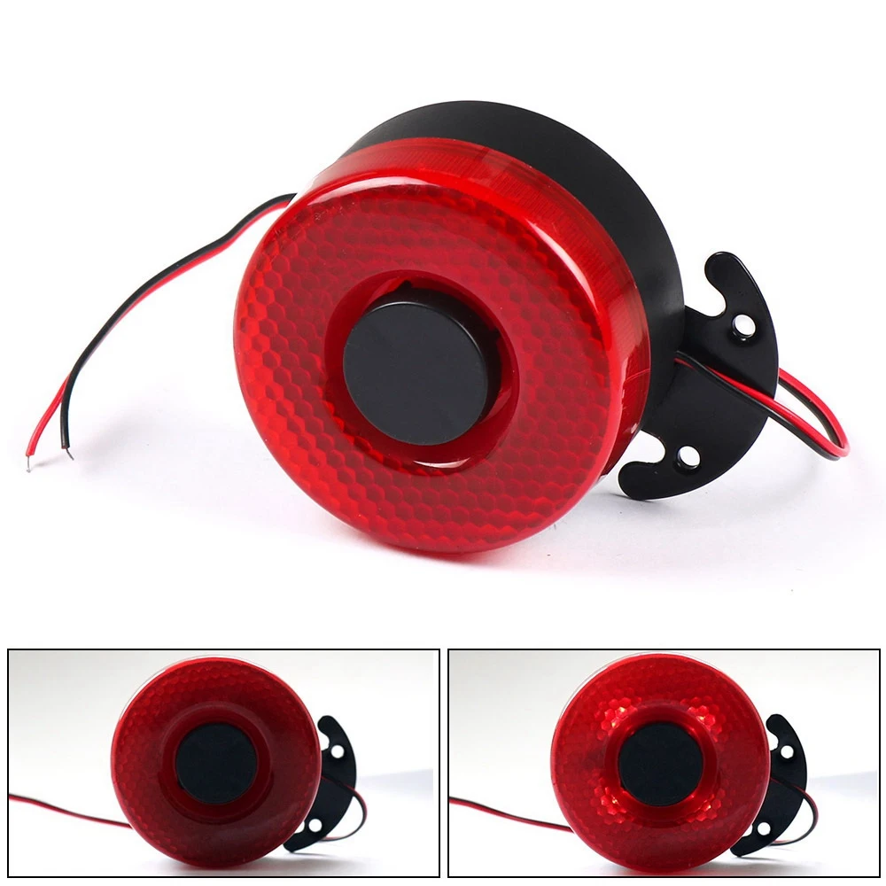 DC 12V-24V 105DB Auto Warning Siren Sound Signal Backup Alarms Horns with LED Beep Reverse Air Horn for the