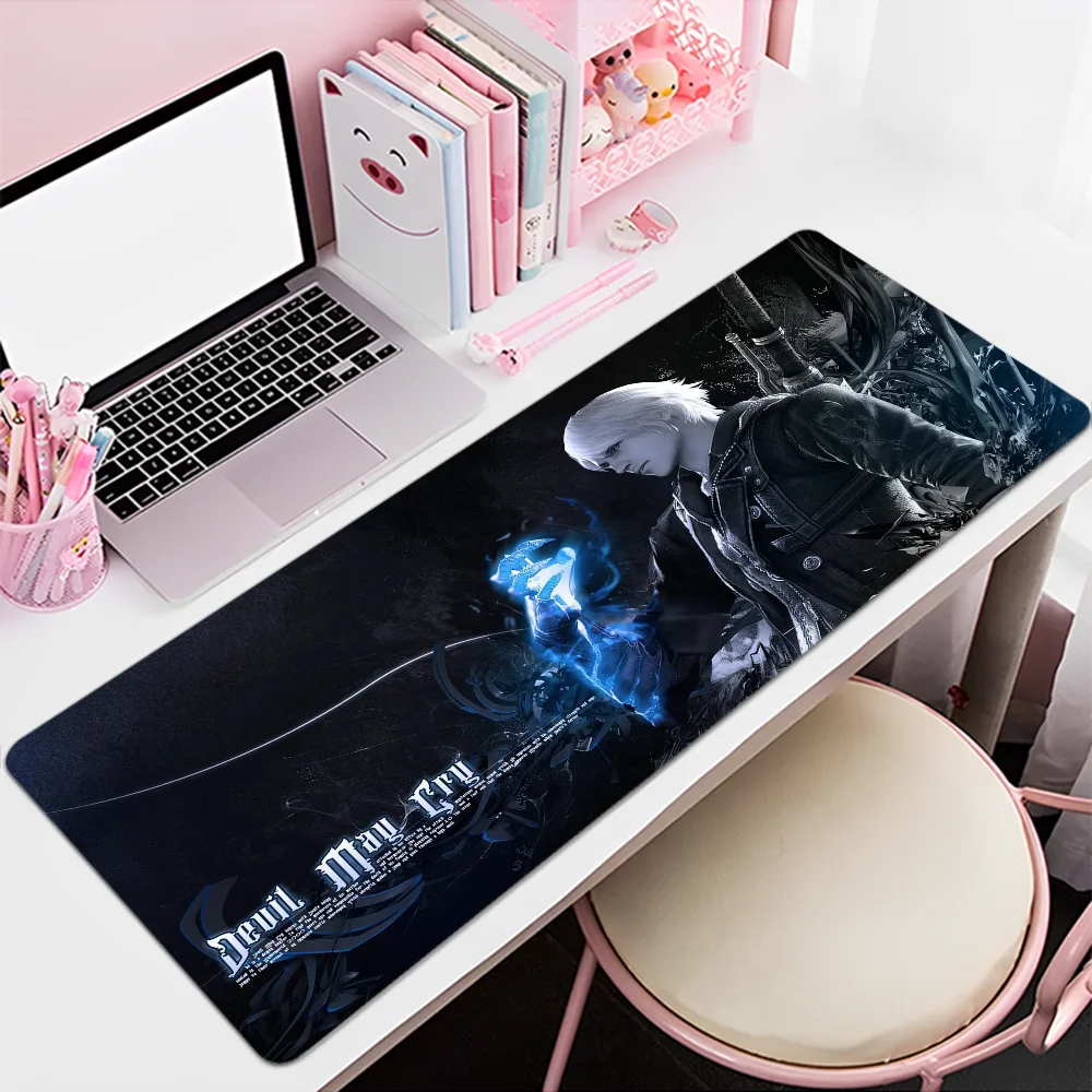 

D-DEVIL M-MAY CRY Mousepad 80x30cm XL Lockedge Office Computer Desk Mat Table Keyboard Big Mouse Pad Laptop Cushion Bedroom