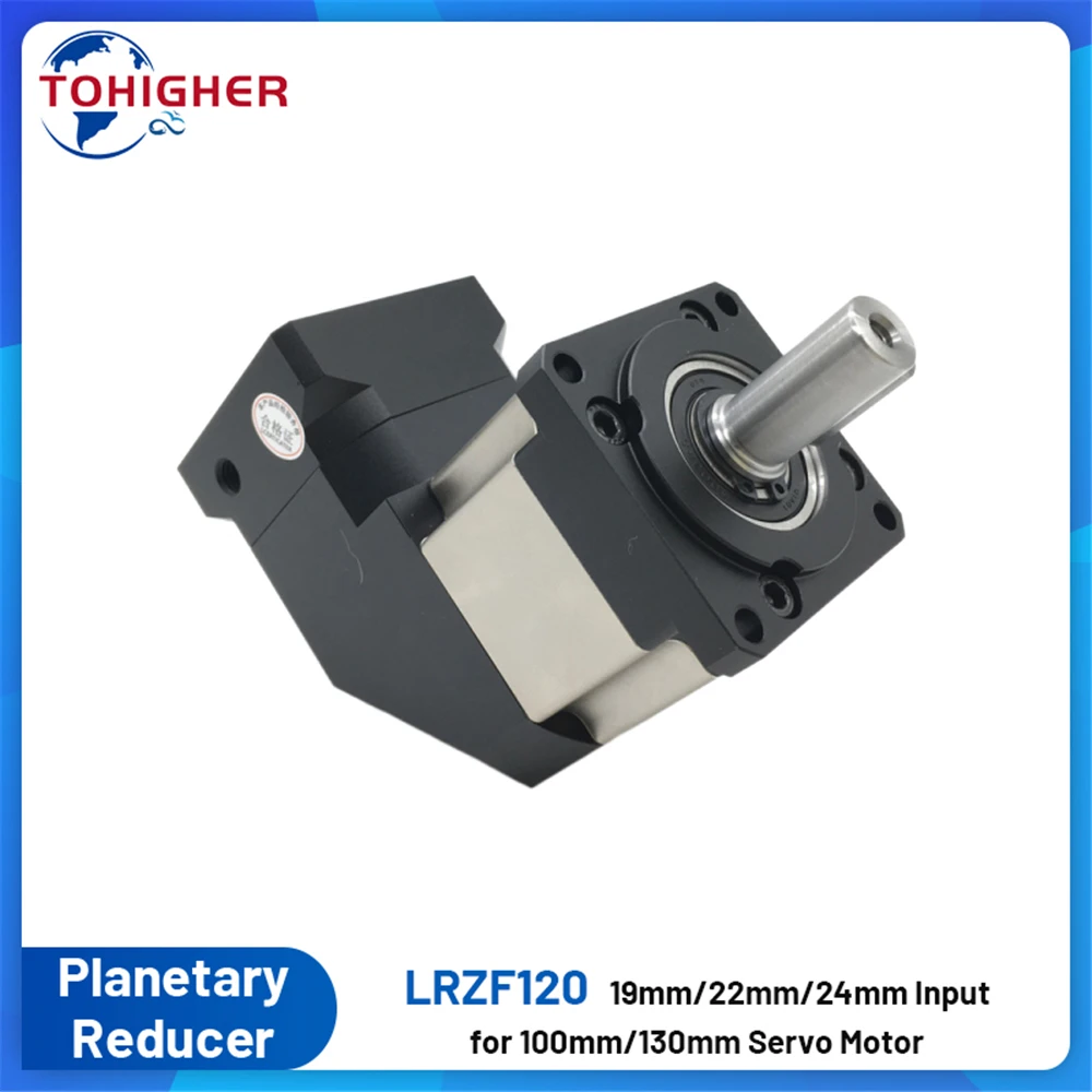 90 Degree Reducer Corner Planetary Gearbox 19mm/22mm/24mm Input 3:1 5:1 10:1 50:1-70:1 for 100/130mm Flange 1kw 2kw Servo Motor