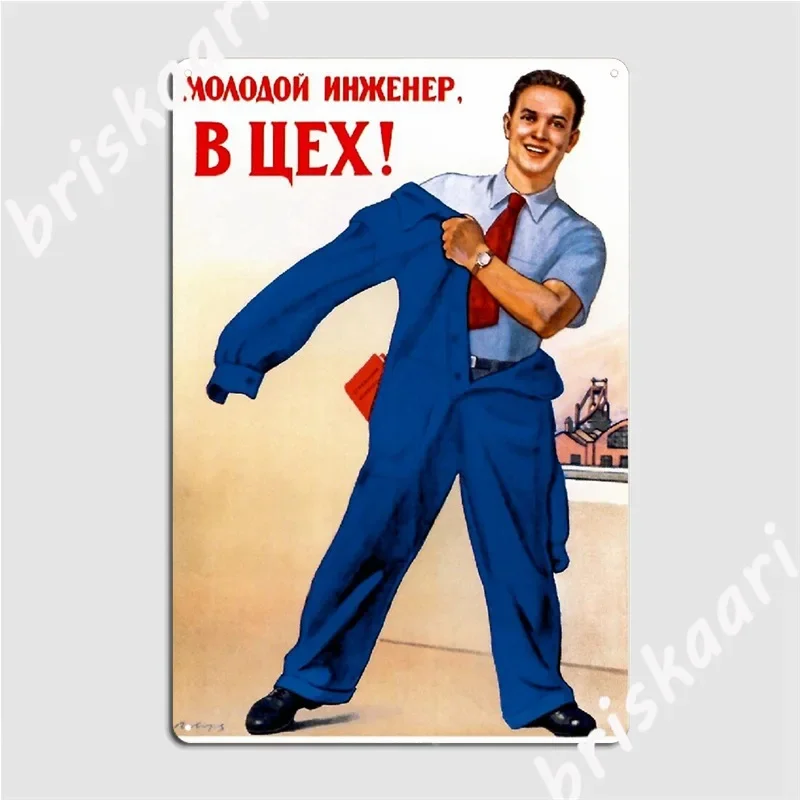 Soviet Propaganda Cccp Communism Metal Signs Club pub Garage Classic Plates Tin sign Posters