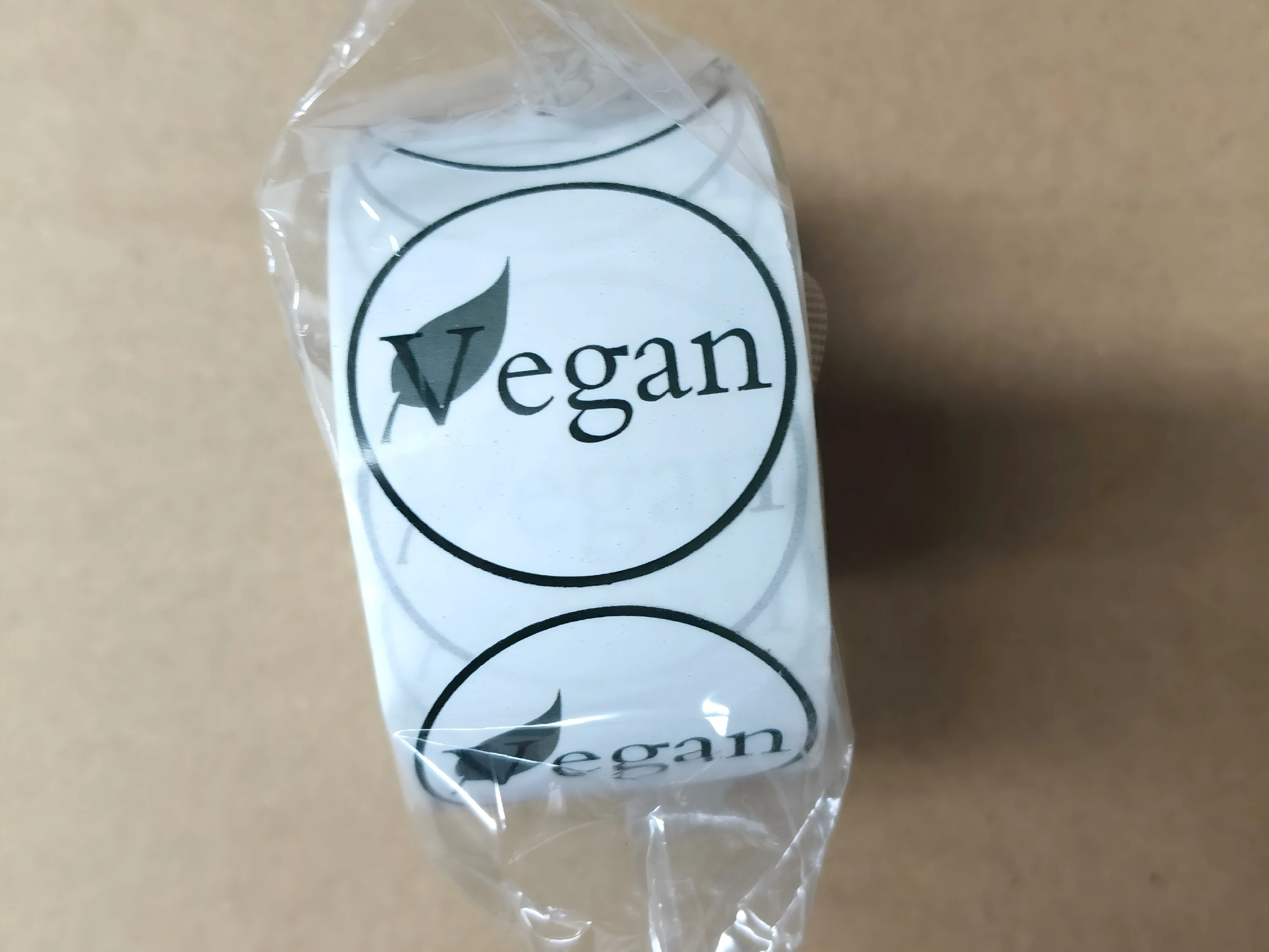 Vegan Food Rotation Labels 1.5 Inch - Round Circle Dots 500 Adhesive Stickers