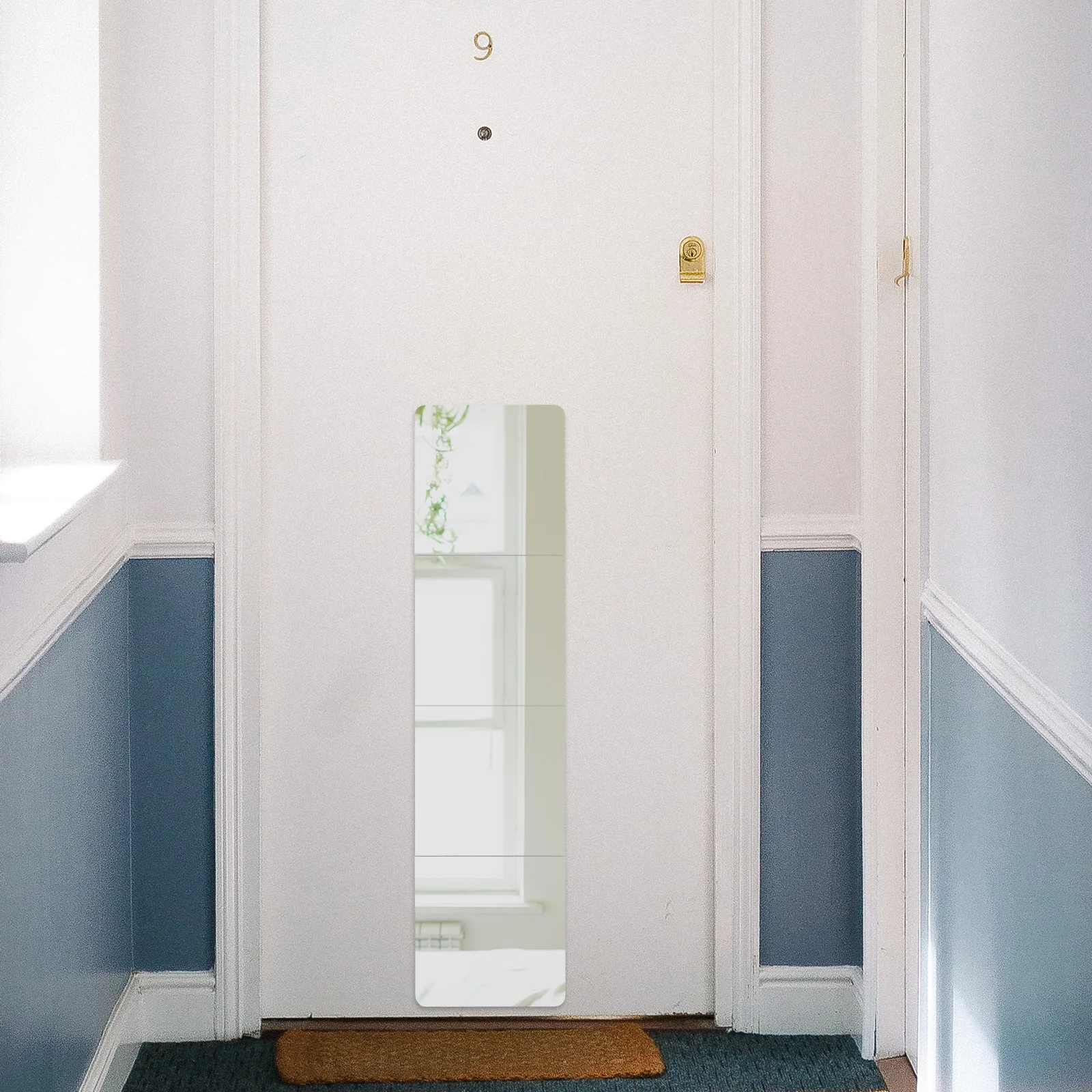 

1 set 1 Set Full Length Wall Sticker Adhesive Mirror Tile For Home Bathroom Mirror Tiles Wall Mounted Decor