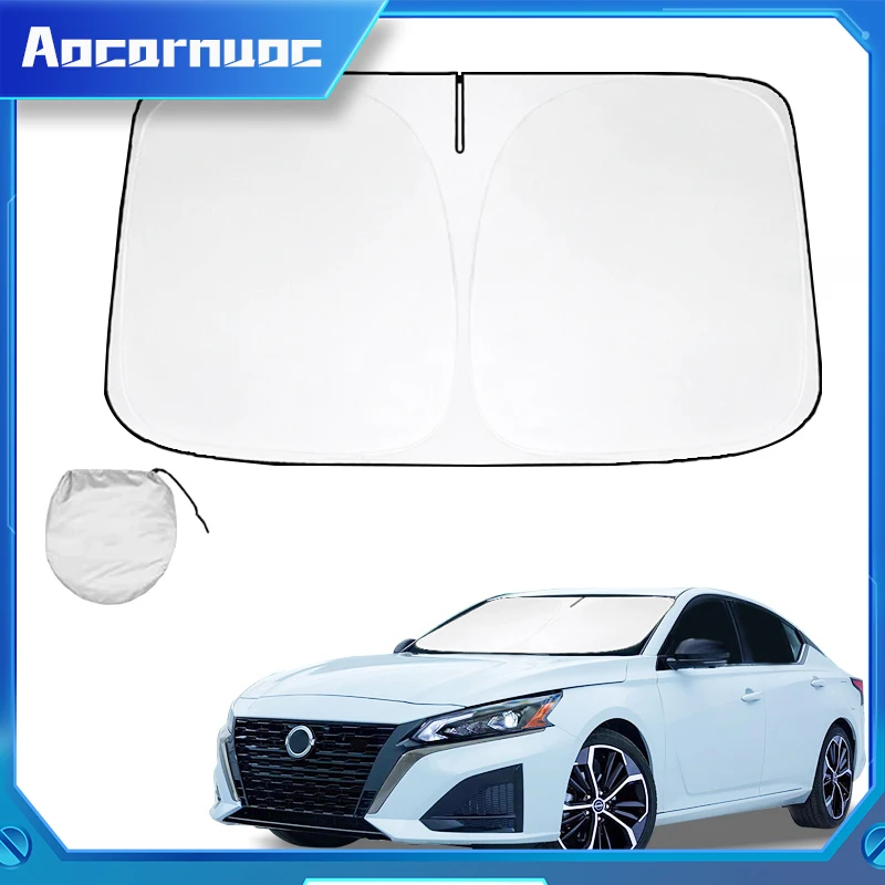 Opvouwbare UV-bescherming Autoruit Zonnescherm Cover Zonnescherm Voorruit Vizier Protector Voorruit Voor Nissan Altima 1993-2024