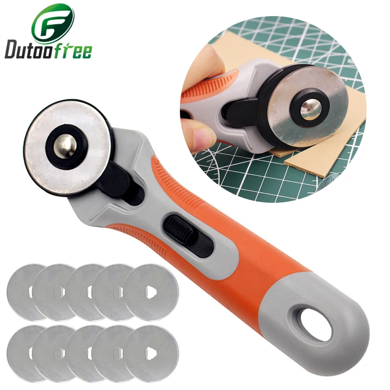 

Leather Craft Cutter 45mm Rotary Cutter Fabric Cutter Circular Blade DIY Patchwork Sewing Quilting Leather Cutting Tool