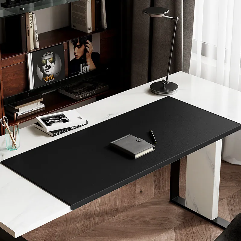 Large Mouse Pad for Office Desk Premium Leather Desk Mat for Laptop/Keyboard Minimalist Writing Surface Non Slip Desk Protector