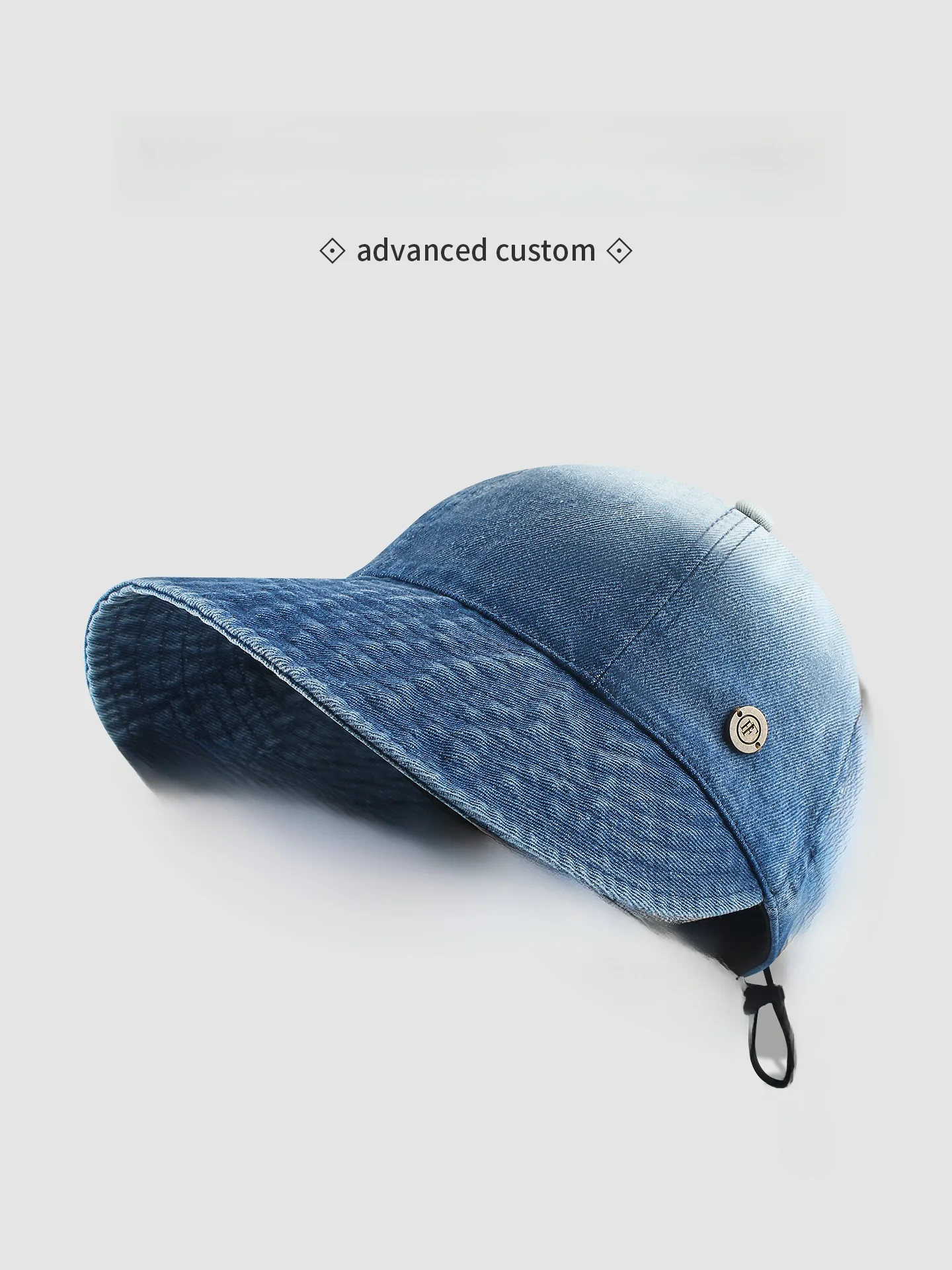 outdoor-travel-wide-brim-denim-fishing-cap-women's-fashion-sunshade-hat-face-slimming-duckbill-cap-casual-retro-style