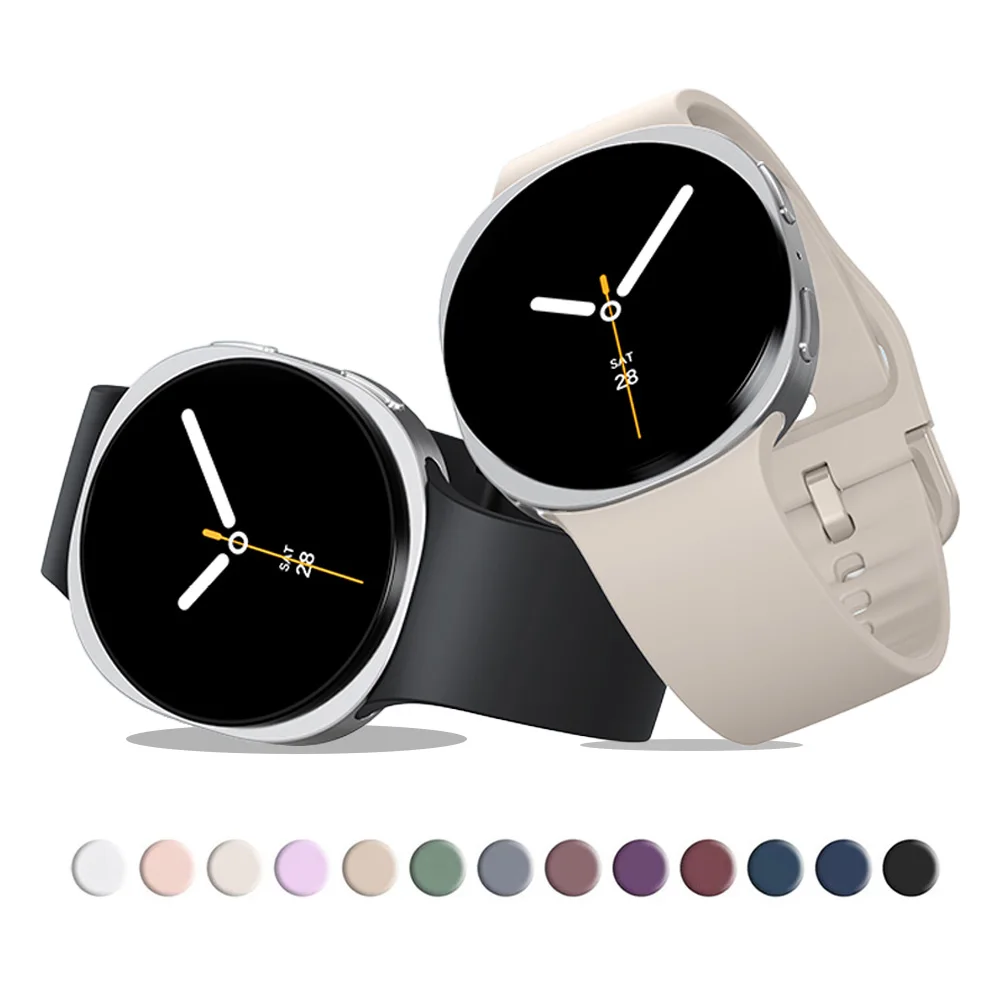 Sport Straps for Samsung Galaxy watch 9 8 44mm 40mm 46mm accessories Wrist Silicone Bracelet Correa Galaxy watch 8 classic Band