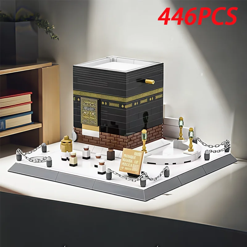 

New 400+PCS World Architecture Model Building Blocks Mecca Mosque DIY Toy Educational Assembly Block Toys For Adults Kids Gifts