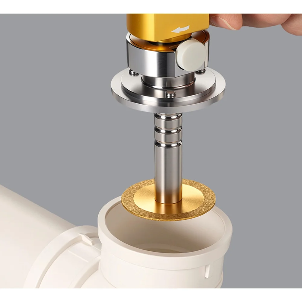 Adjustable Pipe Cutter Gold Depth Control Up To 105mm Ergonomic Slip Handle For Plumbing Cutting Tool Hand Workshop Equipme