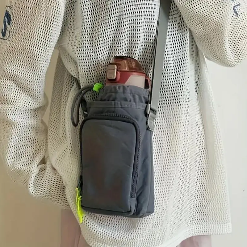 Nuevo bolso cruzado de nailon para botella de agua, bolso para teléfono móvil, bolso impermeable para Yoga, correr, deportes, bolsa portátil para exteriores