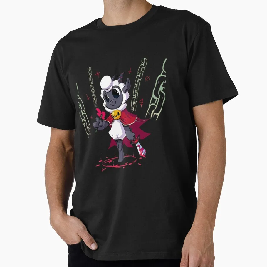 Cult of the Lamb Themed 0428 Horror game Gift T-Shirt for gamer 100% Cotton printed Short-Sleeve Unisex Tee All Size Tops S–6XL