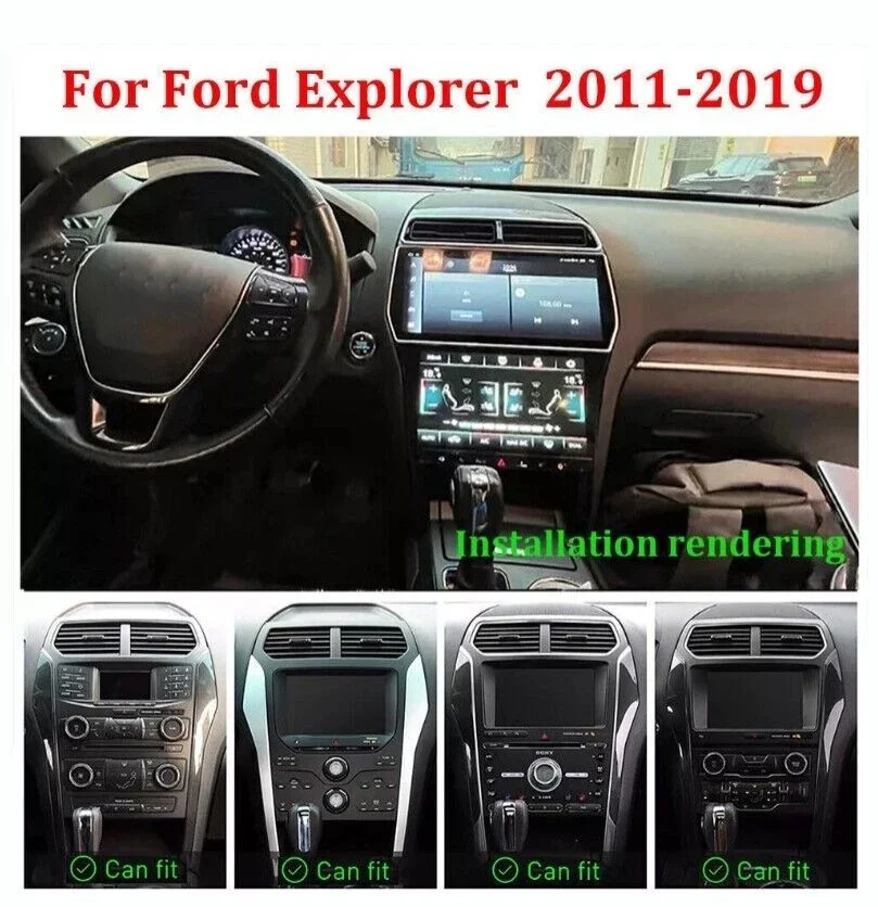 

12.3" Android Navigation Car GPS Stereo Radio Wifi For Ford Explorer 2011-2019
