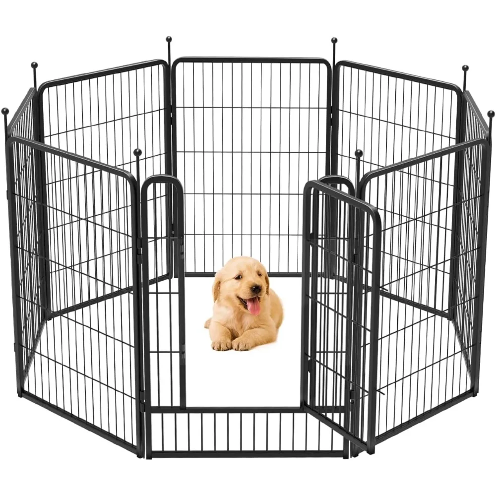 

FXW Rollick Dog Playpen for Yard, RV Camping│Patented, 40 Inch 8 Panels Cerca Para Animais