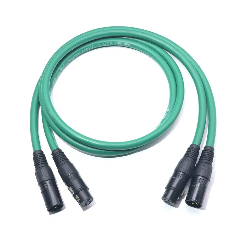 New Silver‑Plated 6N OFC XLR Cable Male To Female Hifi Balanced Audio Interconnect Cable for Audiophile Equipment