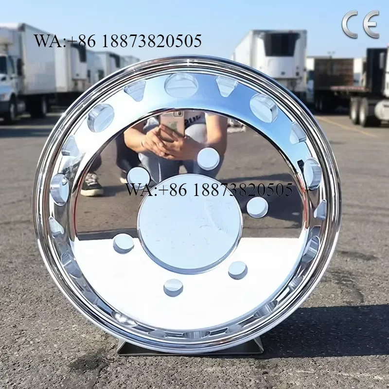 New Style 19.5x6.75 Inch PCD 6x222.25 High Polished 6 Lug Truck Wheels Forged Aluminium Rims for Retrofit Upgrade