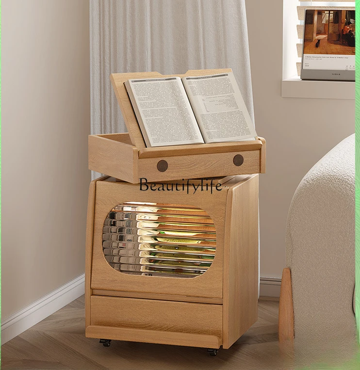 

Log Wind Side Table Robot Corner Cabinet Living Room Storage Storage Trolley Multifunctional Movable