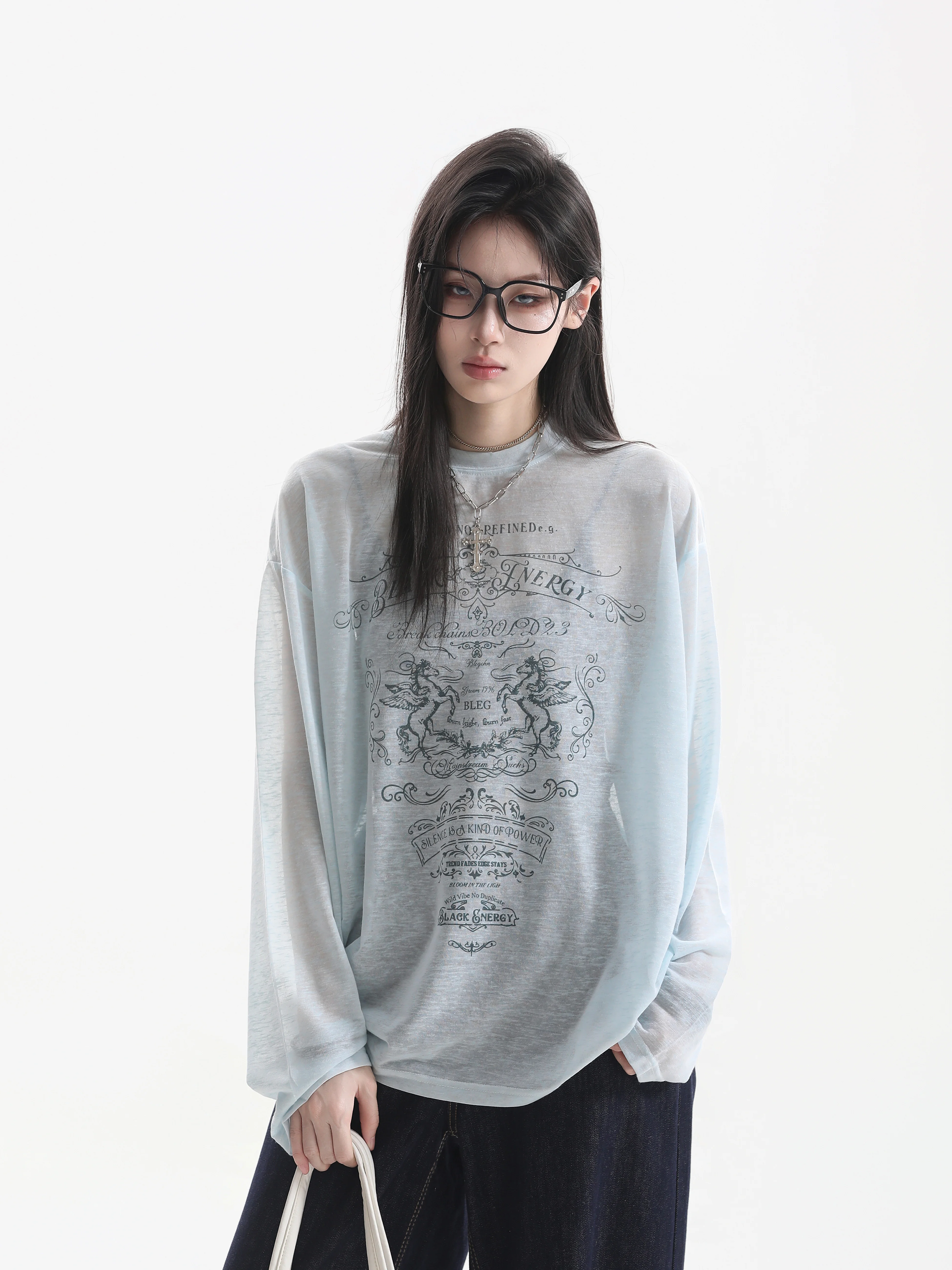 Summer Thin Lazy Style Women's Oversize Loose Long Sleeve T-Shirt Sun Protection Casual Loose Polyester Cotton Linen Blend