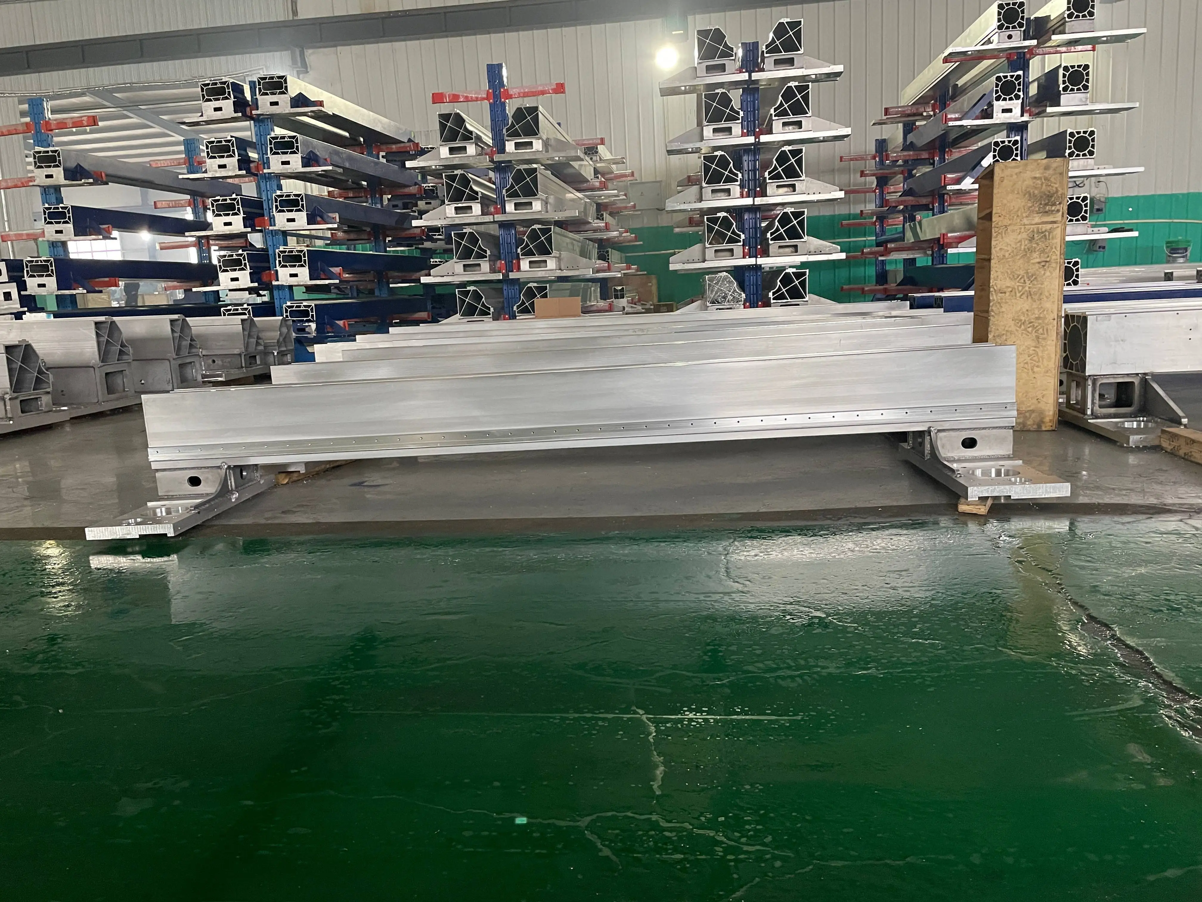 آلة القطع بالليزر X محور العملاقة شعاع مخصص 6061 الألومنيوم عبر شعاع Cnc تحول خدمة الطحن #3