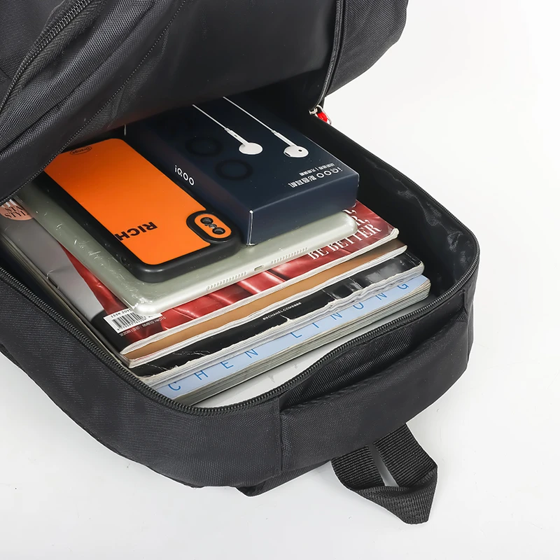 Rugzak met grote capaciteit, studentencomputertas voor heren en dames, waterdichte en slijtvaste rugzak met meerdere zakken