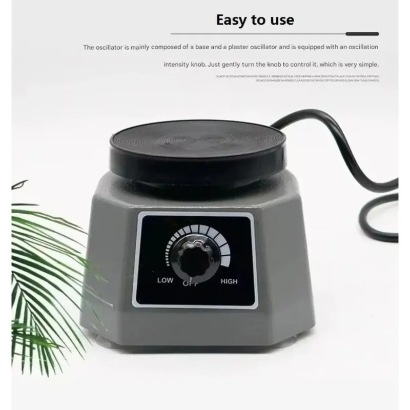 Variable Intensity Shaker Oscillator Dental Lab Equipment 110V/220V Dental Plaster Vibrator 4'' Round Small Gypsum