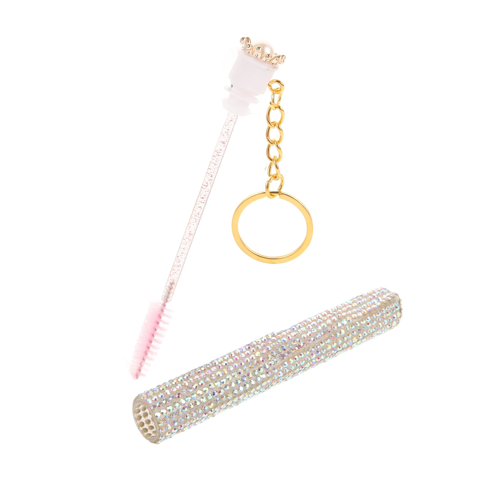 

Eyelash Brush Cleaning Brush For Extensions Mascara Wand Lightweight Travel Eye Makeup Tools Tool With Keyring