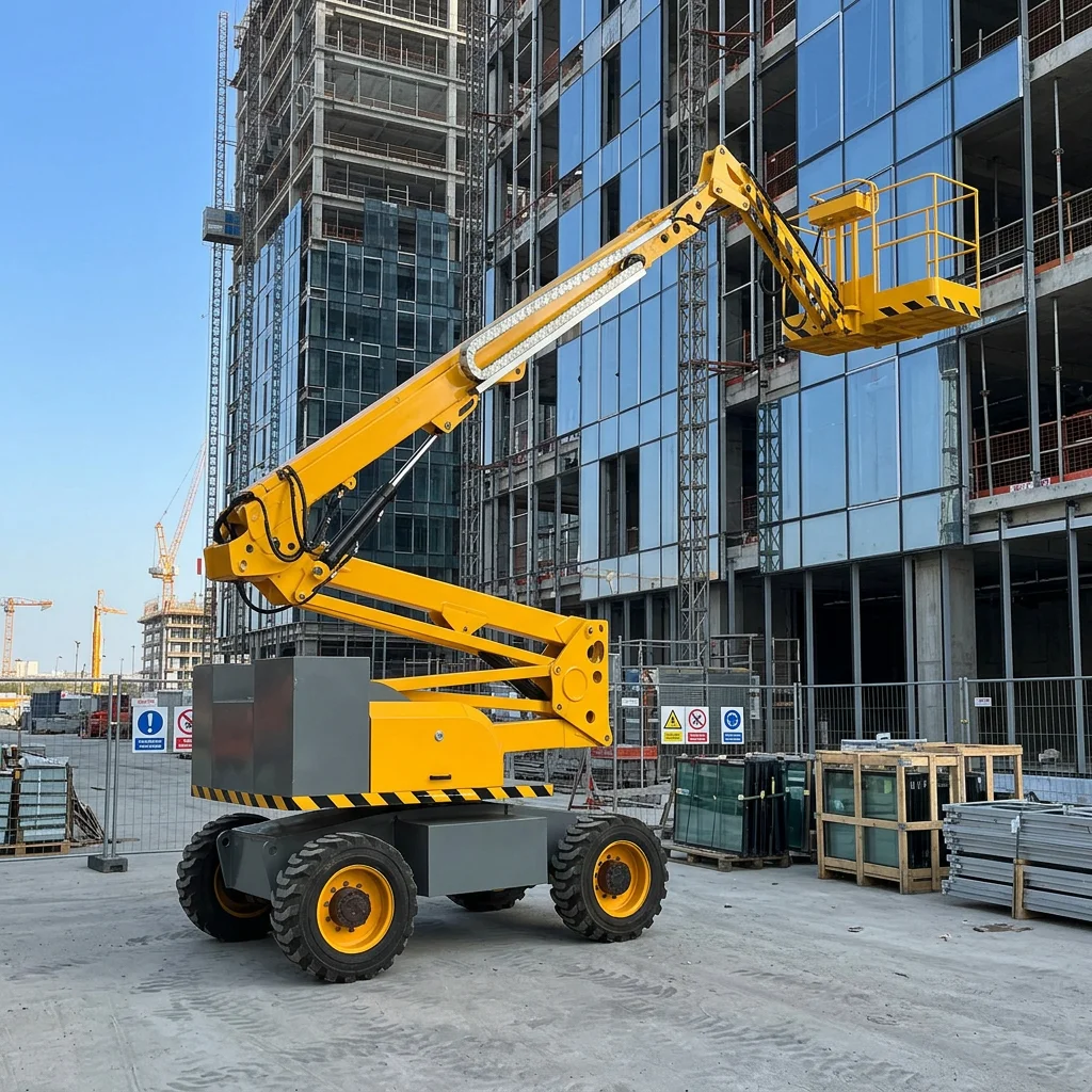 Factory Direct Articulated Boom Lift Electric Aerial Work Platform Stable Lifting Equipment for Building Maintenance